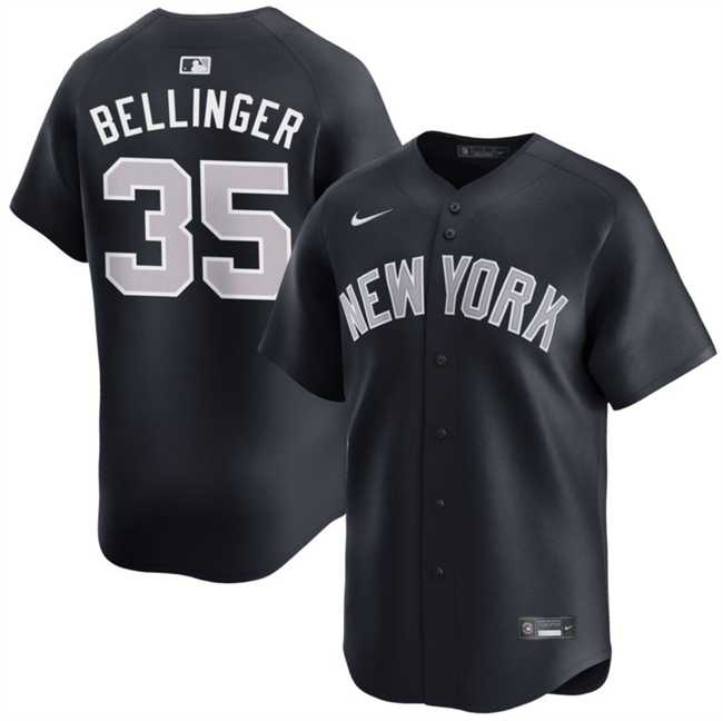 Mens New York Yankees #35 Cody Bellinger Navy 2024 Alternate Limited Stitched Jersey Dzhi